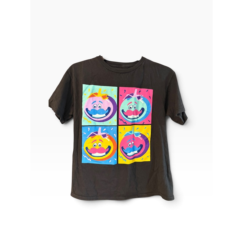 Fortnite Tomatohead Pop Art Graphic Tee Kids Size 2XL 18 Black Cotton T-Shirt
